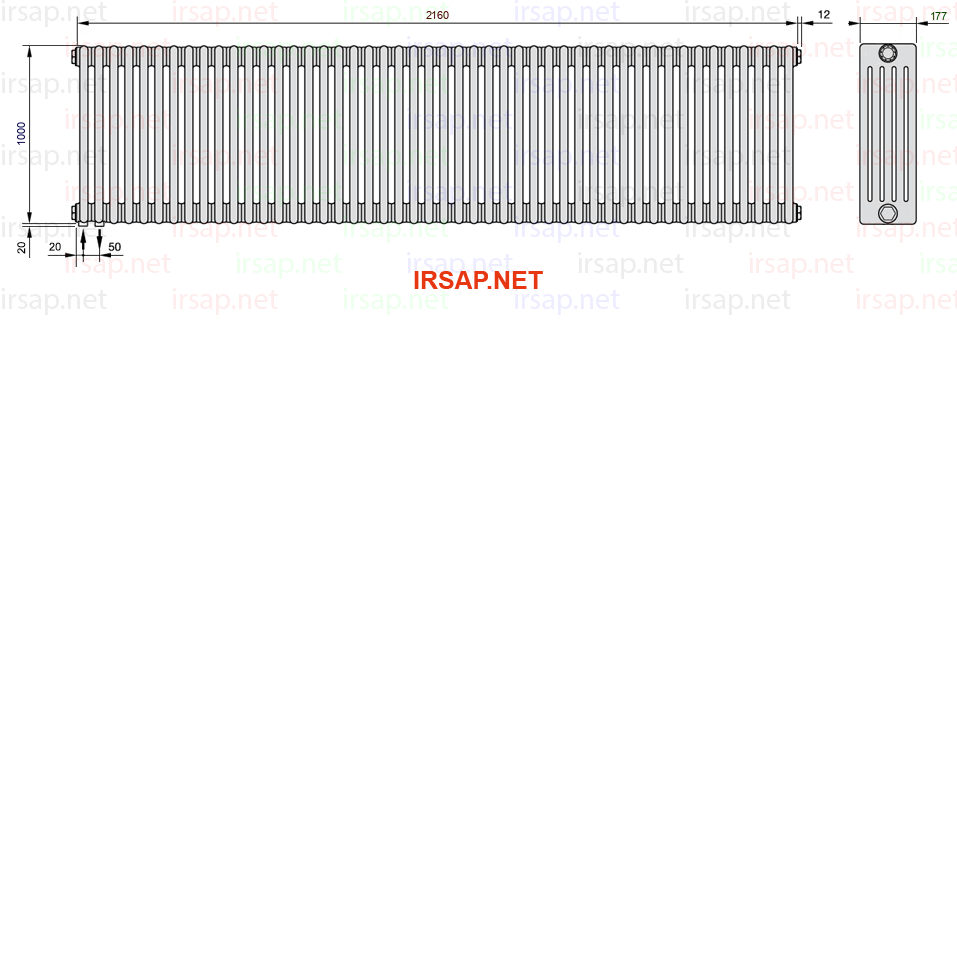 Радиатор IRSAP Tesi 51000/48 T18 CL 01